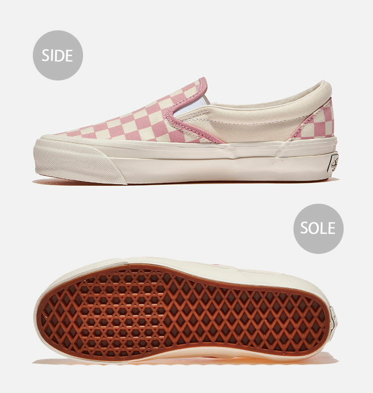 VANS バンズ スニーカーCLASSIC SLIP-ON 98 LX CHECKERBOARD PINK DAWN VN000D9PEN7 クラシック スリッポン 98 LX チェッカーボードピンク ドーン シューズ レディース 女性用