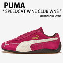 PUMA プーマ レディース スニーカー SPEEDCAT WINE CLUB WNS 402562-02 PINK WHITE シューズ スピードキャット ワ...