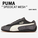 PUMA プーマ スニーカー SPEEDCAT MESH 404370-01 GRAY WHITE シューズ スピードキャットメッシュ グレー ホワイト メンズ...