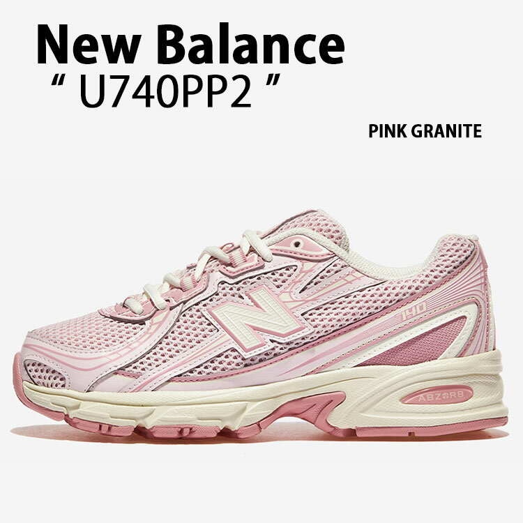 New Balance ニューバランス レディース スニーカー U740PP2 PINK シューズ NewBalance740 メッシュ ランニングシューズ ピンク【中古】未使用品
