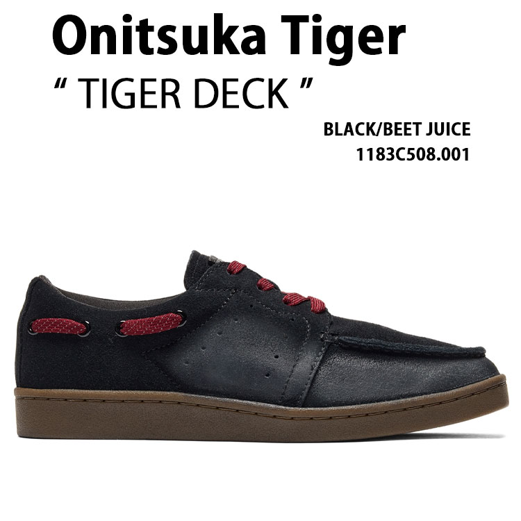 Onitsuka Tiger オニツカタイガー メンズ スニーカー TIGER DECK 1183C508.001 シューズ タイガーデック BLACK ブラック スウェード ガムソール
