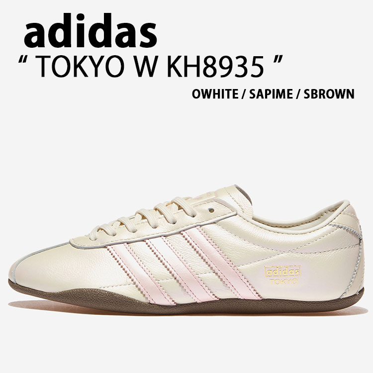 adidas originals アディダス レディース スニーカー TOKYO W KH8935 シューズ 東京ウィメンズ WHITE PINK ホワイト ピンク バレエシューズ リボン【中古】未使用品