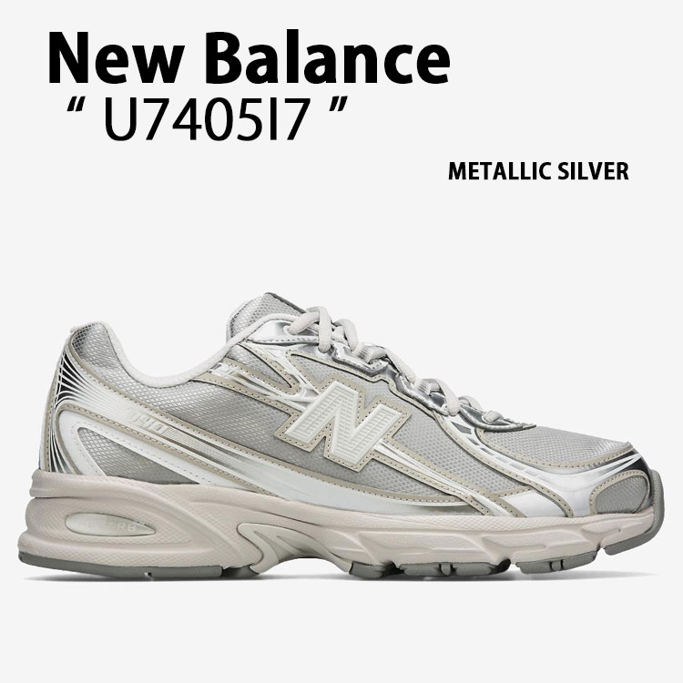 New Balance ニューバランス スニーカー U7405I7 シューズ NewBalance740 ランシュー メッシュ SILVER シルバー メンズ レディース【中古】未使用品