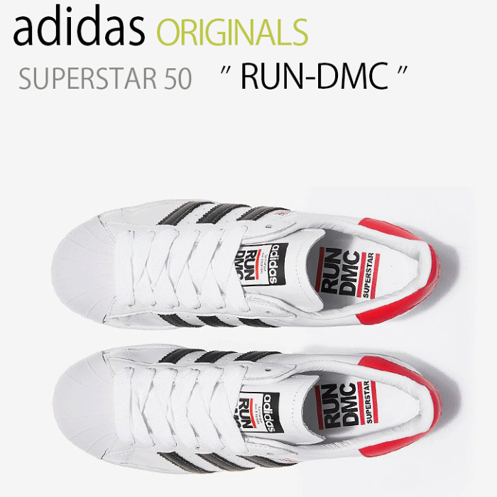 adidas アディダス スニーカー SUPERSTAR スーパースター RUN DMC 50周年 FX7616 メンズ レディース 男女共用 男性用 女性用【中古】未使用品