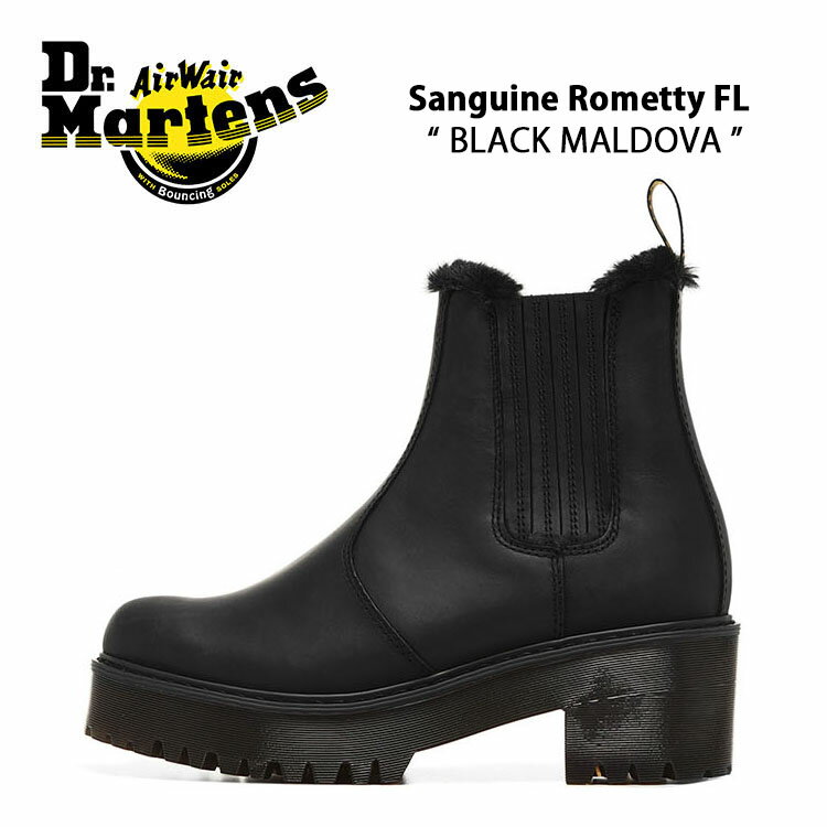 Dr.Martens ドクターマーチン ブーツ サイドゴアブーツ CHELSEA BOOTS チェルシーブーツ Sanguine Rometty FL ブラック 26198001 ミドルブーツ ミディ ファーブーツ ラバーソール レディース 女性用【中古】未使用品のサムネイル