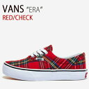 VANS ヴァンズ スニーカー バンズ ERA エラ レッド チェック メンズ レディース 男女共用 男性用 女性用 V95CF T.CHK【中古】未使用品