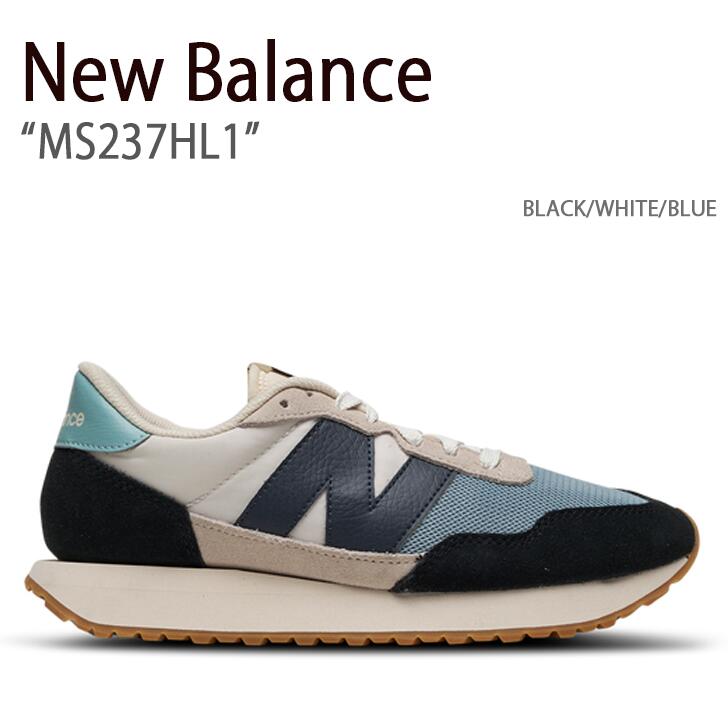 New Balance ニューバランス スニーカー 237 MS237HL1 ブラック ホワイト ブルー メンズ レディース 男女兼用 男性用 女性用【中古】未使用品のサムネイル