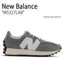 New Balance ニューバランス スニーカー 327 MS327LAB ホワイト グレー ホワイト メンズ 男性用【中古】未使用品