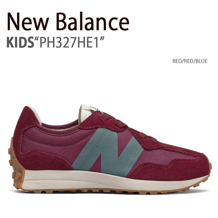 New Balance ニューバランス キッズ スニーカー NewBalance 327 RED BLUE キッズシューズ レッド ブルー PH327HE1 ベビー用 キッズ用 子供用【中古】未使用品