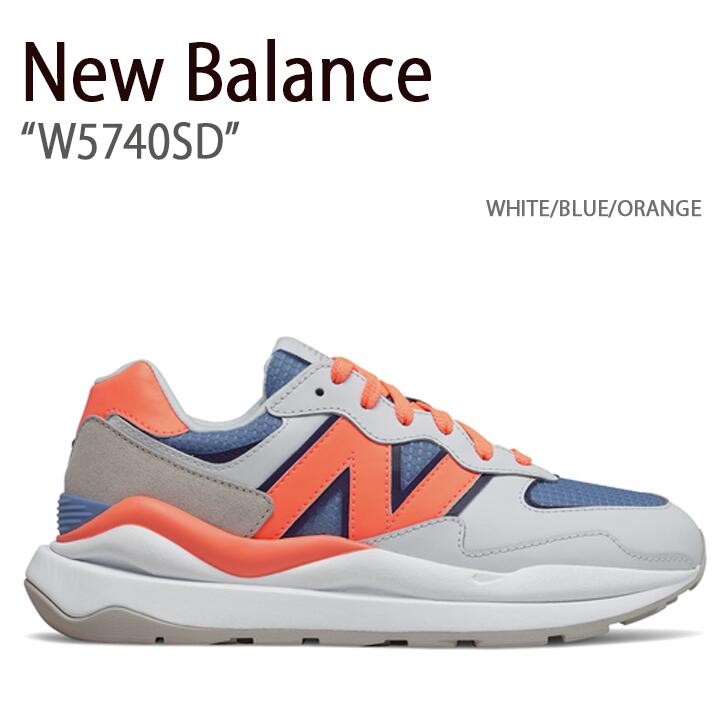 New Balance ニューバランス スニーカー 5740 W5740SD ホワイト ブルー オレンジ メンズ レディース 男女兼用 男性用 女性用【中古】未使用品