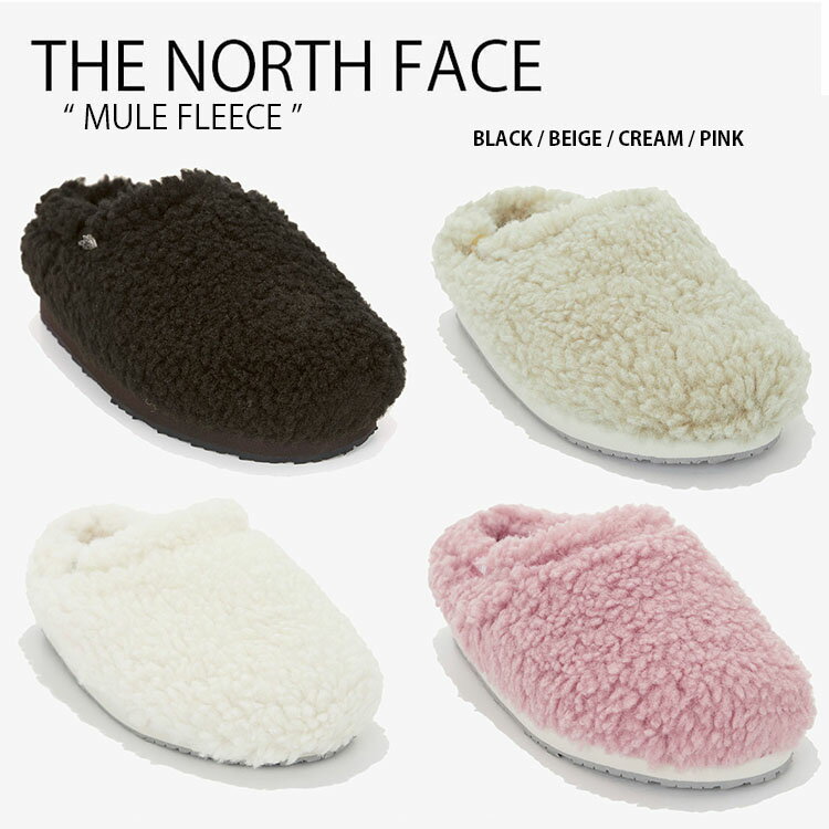 THE NORTH FACE ノースフェイス ミュール MULE FLEECE フリースサンダル スリッパ スリッポン シューズ サンダル 冬用 上履き 外履き 会社用 学校用 ブラック ベージュ クリーム ピンクメンズ レディース NS93M55【中古】未使用品