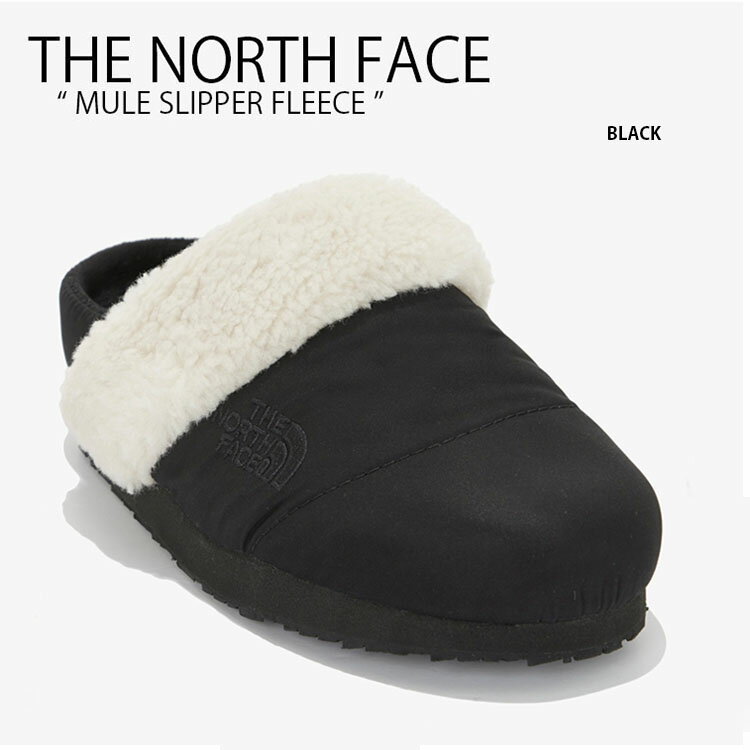 The North Face ノースフェイス ミュール MULE SLIPPER FLEECE フリースサンダル スリッパ スリッポン シューズ サンダル 冬用 上履き 外履き 会社用 学校用 ブラック メンズ レディース NS93M60A【中古】未使用品