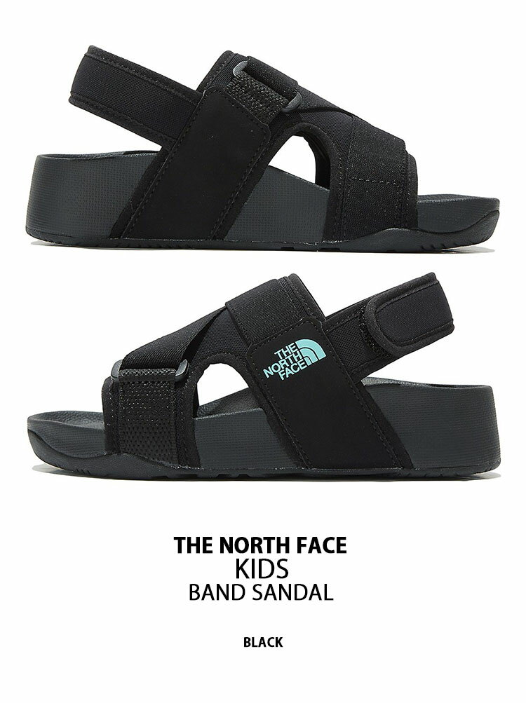 THE NORTH FACE ノースフェイス キッズ 子供用 サンダル KID BAND SANDAL バンド サンダル スポーツサンダル スポサン ヒールストラップ マジックテープ ブラック 男の子 女の子 NS96L20A【中古】未使用品