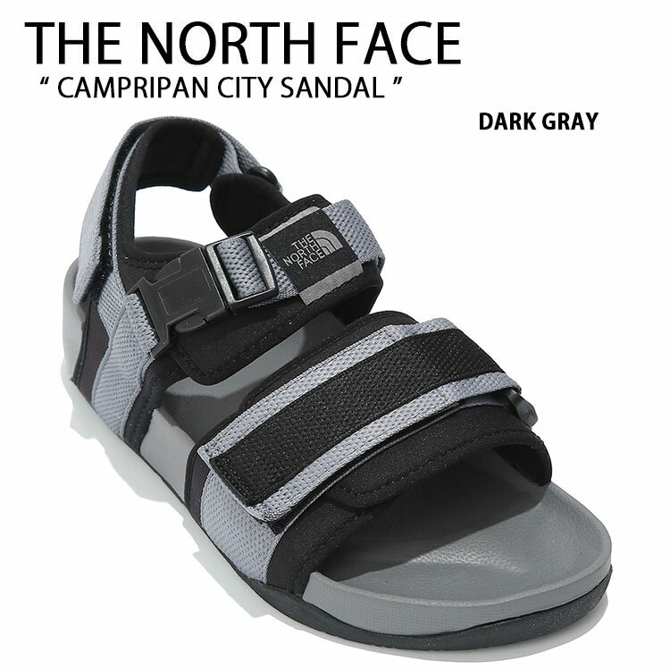 THE NORTH FACE ノースフェイス サンダル CAMPRIPAN CITY SANDAL キャンプリパン シティサンダル スポーツサンダル スポサン シャワーサンダル ヒールストラップ ロゴ グレー メンズ レディース NS98K14C【中古】未使用品