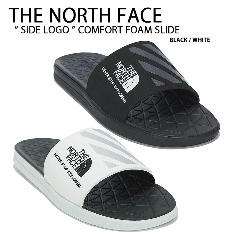 THE NORTH FACE ノースフェイス サンダル COMFORT FOAM SLIDE サイドロゴ コンフォート フォーム スライド スポーツサンダル スポサン シャワーサンダル スライドサンダル ブラック ホワイト メンズ レディース NS98M02A/B【中古】未使用品