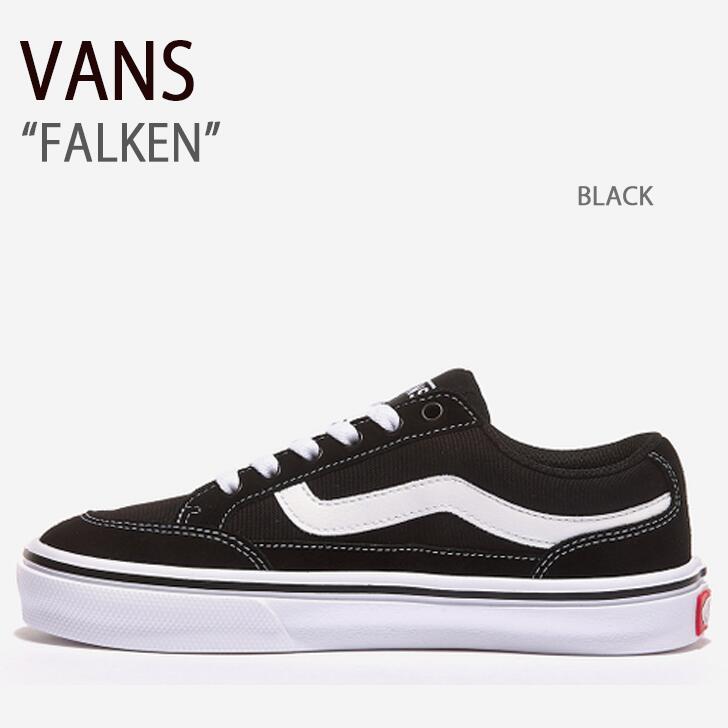 VANS バンズ スニーカー FALKEN BLACK ファルケン ブラック ヴァンズ シューズ メンズ レディース 男女兼用 男性用 女性用 V3830SC【中古】未使用品