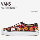 VANS バンズ スニーカー AUTHENTIC BLACK MULTI オーセンティック ブラック マルチ ヴァンズ シューズ レディース 女性用 VN000QERBML【中古】未使用品