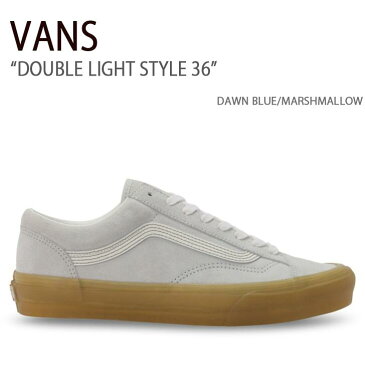 【ポイント2倍!】VANS バンズ スニーカー DOUBLE LIGHT STYLE 36 DAWN BLUE MARSHMALLOW ダブルライトスタイル36 ダウンブルー マシュマロ ヴァンズ シューズ メンズ レディース 男女兼用 男性用 女性用 VN0A54F6B951【中古】未使用品