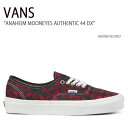 VANS バンズ スニーカー ANAHEIM MOONEYES AUTHENTIC 44 DX MOONEYES RED アナハイムムーンアイズオーセンティック44デラックス ムーンアイズ レッド ヴァンズ シューズ メンズ レディース VN0A5KX4AVO1【中古】未使用品