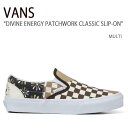 VANS バンズ スニーカー DIVINE ENERGY PATCHWORK CLASSIC SLIP-ON MULTI ディバインエナジーパッチワーククラッシックスリッポン マルチ ヴァンズ シューズ レディース 女性用 VN0A7Q4NAS01【中古】未使用品