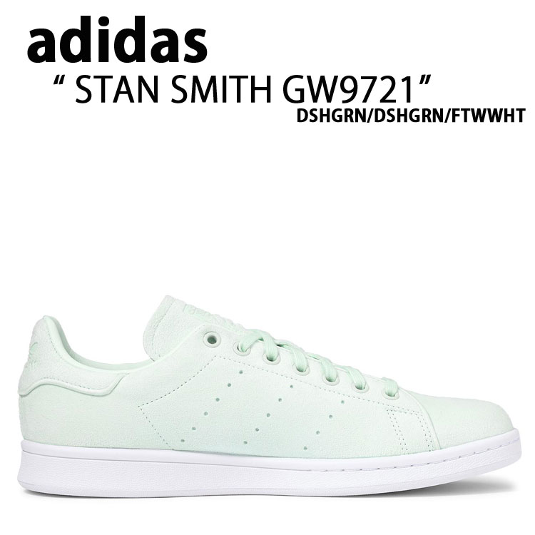 adidas アディダス スニーカー STAN SMITH スタンスミス DSHGRN FTWWHT グリーン ホワイト スエード レディース 女性用 GW9721【中古】未使用品