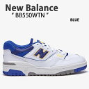 New Balance ニューバランス スニーカー BB550 BLUE WHITE ブルー ホワイト BB550WTN シューズ メンズ レディース 男女兼用...
