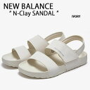 New Balance ニューバランス サンダル N-Clay SANDAL IVORY スポサン スポーツサンダル スライドサンダル ストラップサンダル ヒールストラップ 室内 野外 疲労防止 柔らか 軽量 アイボリー SD3601 NBRJCS401i【中古】未使用品