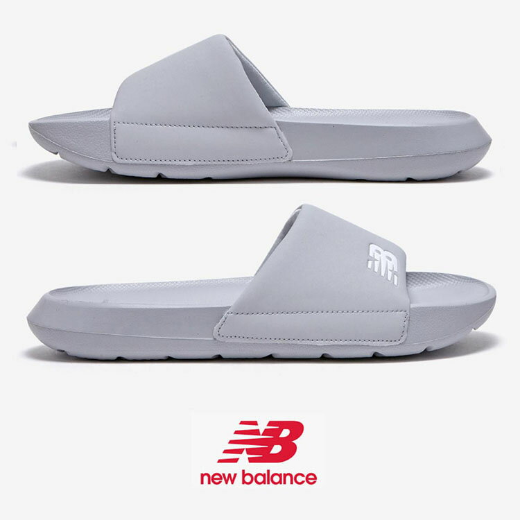 New Balance ニューバランス サンダル CUSHION SLIDE SANDAL GRAY シャワーサンダル スライドサンダル スリッパー 室内 野外 疲労防止 柔らか 軽量 グレー 男性用 女性用 男女共用 SD6301SGY NBRJCS106G【中古】未使用品