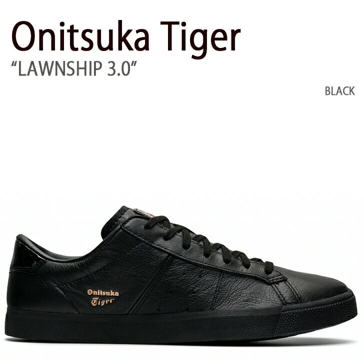 Onitsuka Tiger オニツカタイガー スニーカー LAWNSHIP 3.0 BLACK ローンシップ 3.0 ブラック メンズ レディース 男性用 女性用 男女兼用 1183A568.001【中古】未使用品