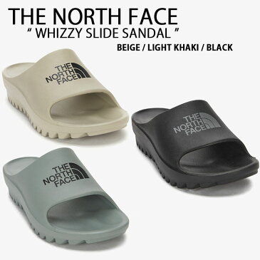 【ポイント2倍!】THE NORTH FACE ノースフェイス サンダル WHIZZY SLIDE 一体型サンダル 一体形成 イージースライド スライド シャワーサンダル スライドサンダル スリッパー ビッグ ロゴ ベージュ ブラック カーキ メンズ レディース NS98N05【中古】未使用品