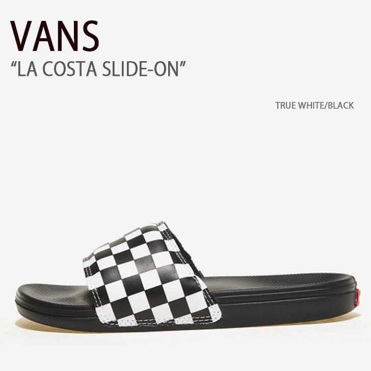 VANS バンズ サンダル LA COSTA SLIDE-ON TRUE WHITE BLACK コスタスライドオン トゥルーホワイト ブラック ヴァンズ シューズ メンズ レディース 男女兼用 男性用 女性用 VN0A5HF527I未使用品