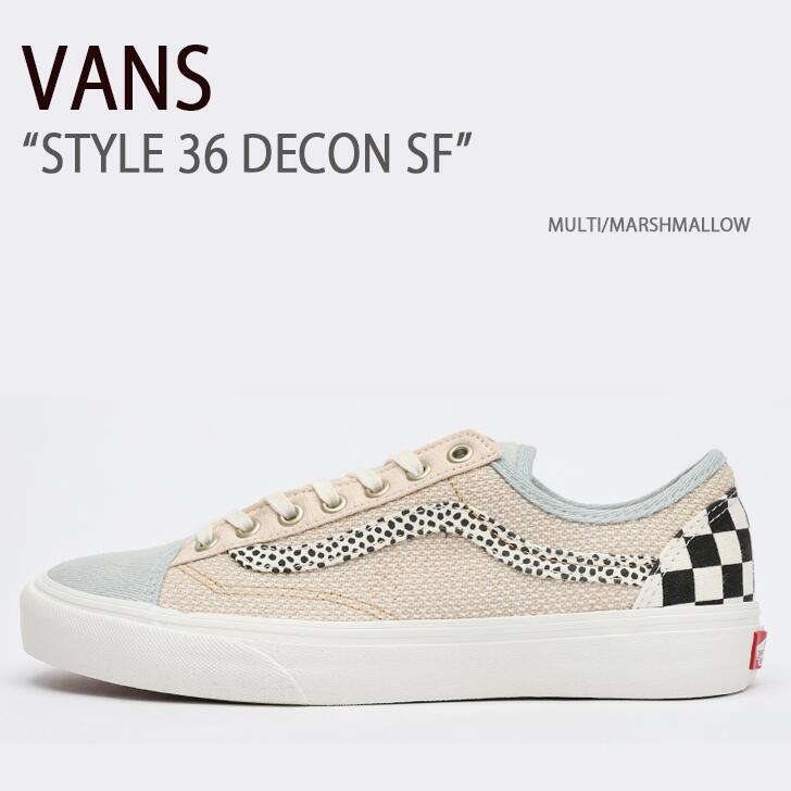 VANS バンズ スニーカー STYLE 36 DECON SF MULTI MARSHMALLOW スタイル36デコンエスエフ マルチ マシュマロ ヴァンズ シューズ メンズ 男性用 VN0A5HYRAYR【中古】未使用品