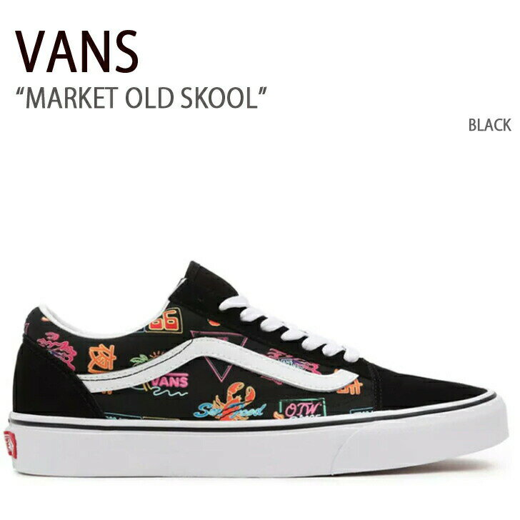 楽天セレクトショップ a-cloVANS バンズ スニーカー MARKET OLD SKOOL BLACK マーケット オールドスクール ブラック メンズ レディース 男性用 女性用 男女兼用 シューズ VN0A5KRFB0K【中古】未使用品