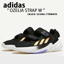 adidas アディダス スニーカー レディース OZELIA STRAP W GZ6241 オゼリア ストラップ BLACK WHITE クラシック サンダル ストラップサンダル ウィメンズ 女性用【中古】未使用品