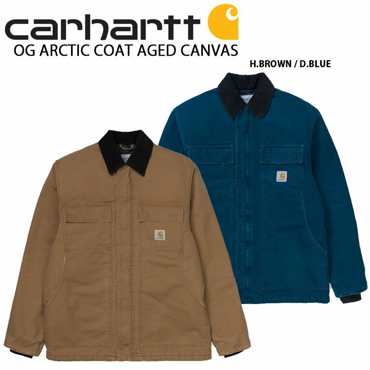 CARHARTT カーハート カバーオール OG ARCTIC COAT AGED CANVAS アークティック ジャケット キャンバスジャケット コーデュロイジャケット ブラウン ベージュ ブラウン メンズ レディース ユニセックス CA19FWJAHS【中古】未使用品