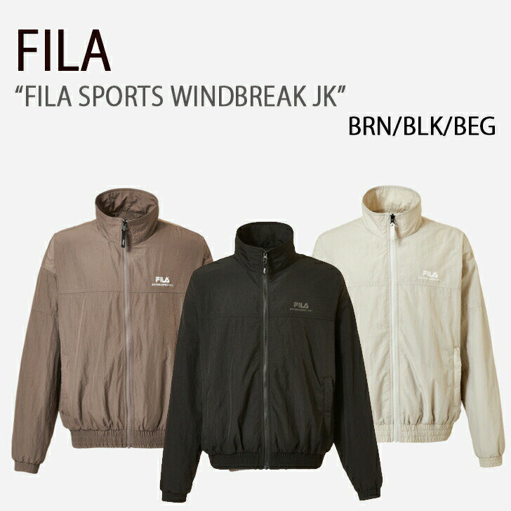 【ポイント2倍!】FILA フィラ SPORTS WINDBREAK JK スポーツ ウィンドブレーク ジャケット ウィンドブレーカー メンズ レディース 男女共用 男性用 女性用 FS2JKD3210X_BRN FS2JKD3210X_BLK FS2JKD3210X_BEG【中古】未使用品