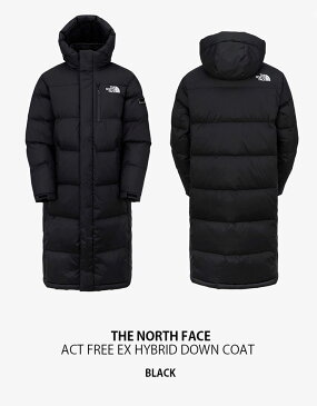 【ポイント2倍!】THE NORTH FACE ノースフェイス ダウンコート ACT FREE EX HYBRID DOWN COAT アクト フリー ハイブリッド ダウン ダウンジャケット フード フーディー ロング ペディン ロングペディンブラック メンズ レディース NC1DM73A【中古】未使用品