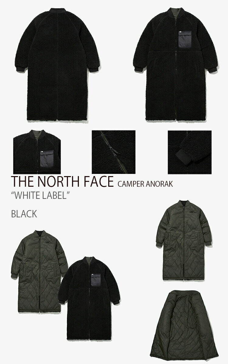 THE NORTH FACE ノースフェイス CITY RVS FLEECE COAT フリース ユニセックス コート ホワイトレーベル WHITE LABEL ブラック アイボリー NC3NM55A NC3NM55B メンズ レディース 男女共用 男性用 女性用【中古】未使用品