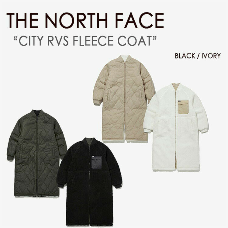 THE NORTH FACE ノースフェイス CITY RVS FLEECE COAT フリース ユニセックス コート ホワイトレーベル WHITE LABEL ブラック アイボリー NC3NM55A NC3NM55B メンズ レディース 男女共用 男性用 女性用【中古】未使用品