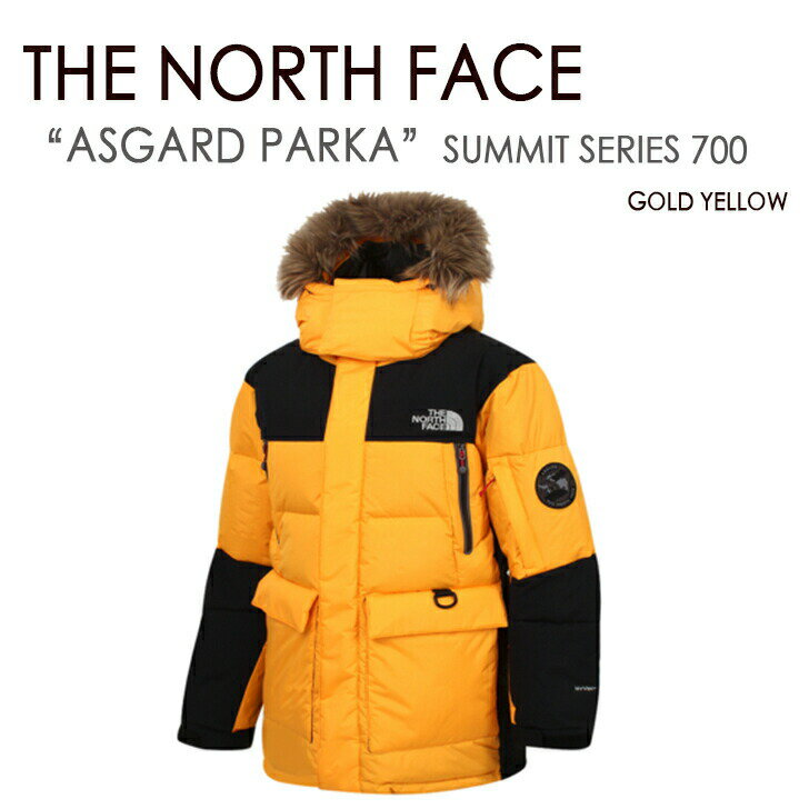 THE NORTH FACE ノースフェイス ASGARD PARKA SUMMIT SERIES 700 ダウン プログース ダウンジャケット フーディー 700フィルパワー サミットシリーズ イエロー メンズ レディース 男女 共用 NFJ1DD63【中古】未使用品