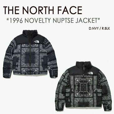 THE NORTH FACE ノースフェイス ヌプシ ダウン 1996 NOVELTY NUPTSE JACKET ノベルティ ヌプシダウン ペイズリー バンダナ ダウンジャケット WHITE LABEL ホワイトレーベル ブラック ネイビー メンズ レディース NJ1DM96A/B【中古】未使用品