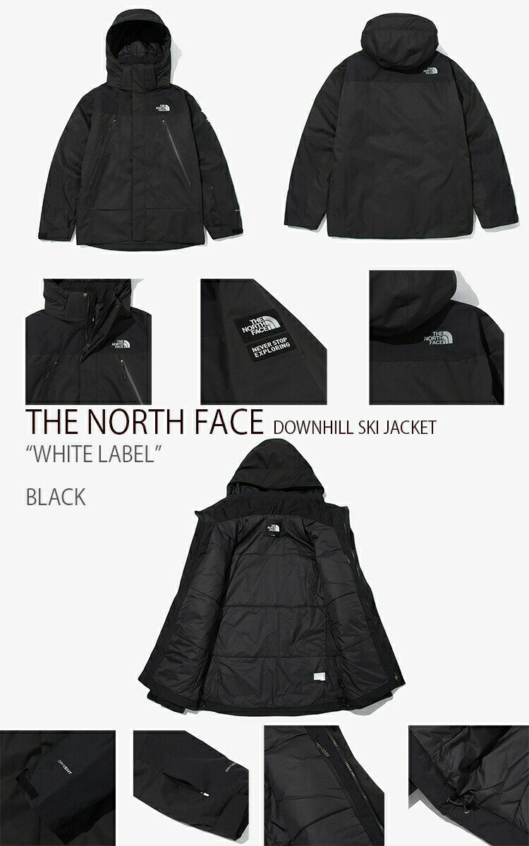 THE NORTH FACE ノースフェイス ジャケット DOWNHILL SKI JACKET ペイズリー ダウンヒル スキージャケット コーチジャケット フーディー フード パーカー ダークネイビー ブラック WHITE LABEL NJ2SM65/B【中古】未使用品