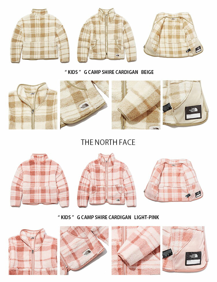 THE NORTH FACE ノースフェイス キッズ G CAMPSHIRE CARDIGAN キャンプシェア カーディガン フリース キッズ 男の子 女の子 子供用 NJ4FL81S NJ4FL81T【中古】未使用品