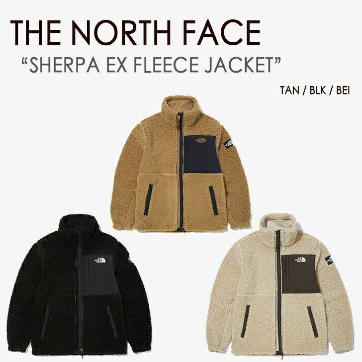 THE NORTH FACE ノースフェイス フリース SHERPA EX FLEECE JACKET シェルパ EX WHITE LABEL ボアフリース モコモコ ベージュ ブラック メンズ レディース 男女共用 NJ4FM62A NJ4FM62B【中古】未使用品