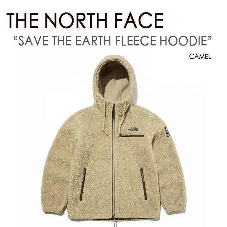 THE NORTH FACE ノースフェイス SAVE THE EARTH FLEECE HOODIE CAMEL フリース セーブザアース エコ フード WHITE LABEL ブラック フーディー パーカー キャメル メンズ レディース NJ4FM67B【中古】未使用品