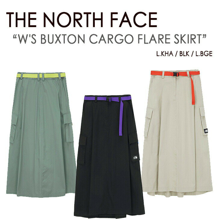 THE NORTH FACE ノースフェイス W'S BUXTON CARGO FLARE SKIRT スカート カーゴ フレア レディース ホワイトレーベル WHITE LABEL ブラック カーキ ベージュ レディース 女性用 NK6NM30A NK6NM30B NK6NM30C【中古】未使用