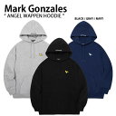 MARK GONZALES マークゴンザレス パーカー WHAT IT ISNT Angel Wappen HOODIE エンジェルワッペン フーディー フード スウェット トレーナー ワットイットイズント ブラック グレー ネイビー メンズ レディース MG2000HD MG2200HD12【中古】未使用品