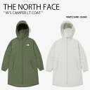 THE NORTH FACE ノースフェイス ミリタリーコート W 039 S CAMPER LT COAT キャンパー ライト コート マウンテンコート マウンテンパーカー ロング丈 ロングコート フード フーディ ロゴ レディース 女性用 NC3BN30A/B【中古】未使用品