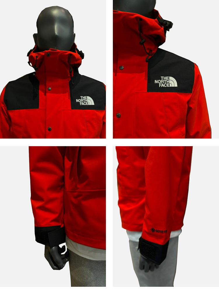 THE NORTH FACE ノースフェイス マウンテン ジャケット GTX MOUNTAIN JACKET ゴアテックス GORE-TEX マウンテン ジャケット マウンテンパーカー ロゴ レッド メンズ レディース NI2GN42C【中古】未使用品