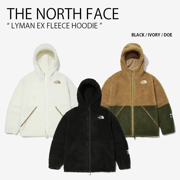 THE NORTH FACE ノースフェイス フリース LYMAN EX FLEECE HOODIE ライマン フリース フーディ ボア フード ジップアップ ジャケット ロゴ エコ WHITE LABEL メンズ レディース 男女共用 NJ4FM57J/K/L【中古】未使用品のサムネイル